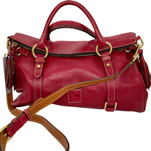 Dooney & Bourke Florentine Large Satchel ~ Raspberry ~ NWT